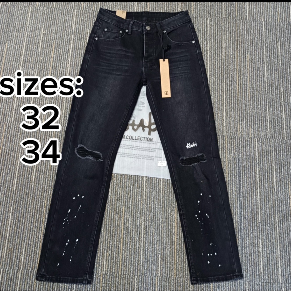 Ksubi Black Distressed Skinny Jeans